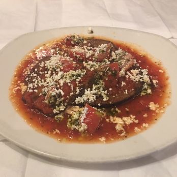 Just Greek Restaurant - Tomato sauce with eggplant - Greek Near Me - Etobicoke, Ontario