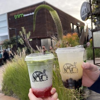 Boba Guys - Strawberry Matcha Tea and Lychee Oolong Tea - Bubble Tea Near Me - Costa Mesa, California Boba Guys - Strawberry Matcha Tea and Lychee Oolong Tea - Bubble Tea Near Me - Costa Mesa, California