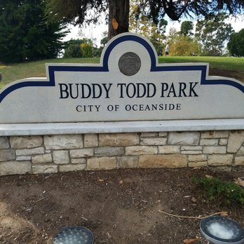 Buddy Todd Park - Sign at entrance - Playgrounds Near Me - Oceanside, California