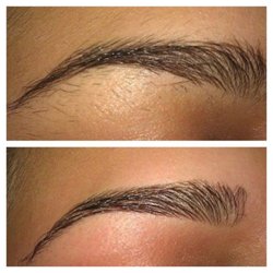 SOI Brow Threading - Eyebrow threading before and after