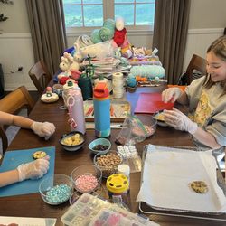 Yarn & Loop Crochet - Cookie making activity during a 5-Day Beginner Summer Camp