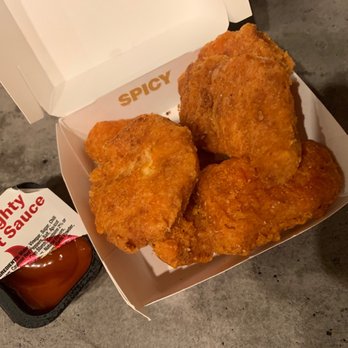 McDonald's - chicken nuggies in a box next to a bottle of sauce - Fast Food Near Me - West Sacramento, California