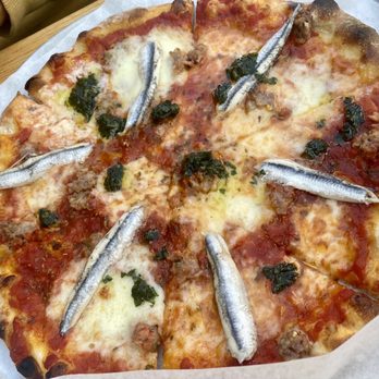 Pizzetta 211 - Sausage and anchovies. - Pizza Near Me - San Francisco, California Pizzetta 211 - Sausage and anchovies. - Pizza Near Me - San Francisco, California