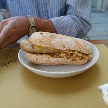 La Deutsche Vita - Wurst with saurkraut and mustard on brotchen. - Food Near Me - Torino, TO