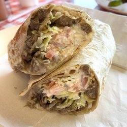 The Supreme Burrito #1 - Inside the steak burrito