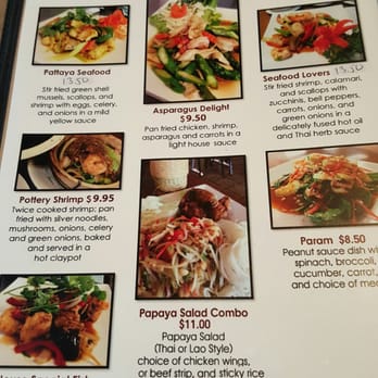 Champa Garden - Just a small part of the 7 page menu! - Thai Near Me - Redding, California
