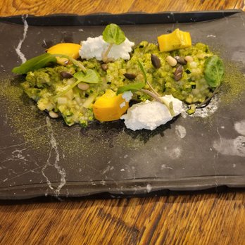 O'Toxo 3 Hermanos - Zucchini and sour apple tartare - light and tasty - Spanish Near Me - Barcelona, B