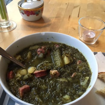 Spoon up - Grünkohleintopf mit Mettwürstchen - Soup Near Me - Munich, BY Spoon up - Grünkohleintopf mit Mettwürstchen - Soup Near Me - Munich, BY