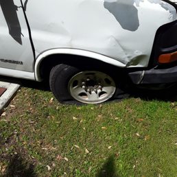 Some of the damage to my van. Some of the damage to my van.