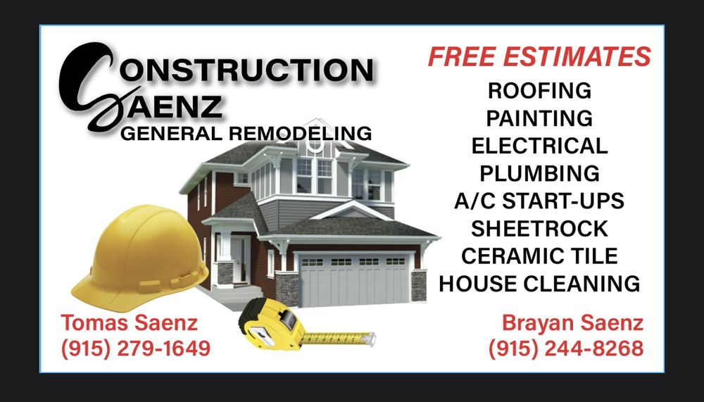 Slide of Saenz construction