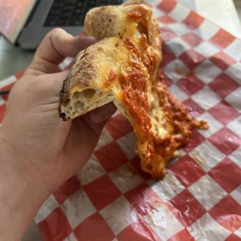 Upside Pizza - What good New York slice flops like this? - Pizza Near Me - Brooklyn, New York