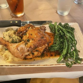 Bird and Bottle - Brick chicken - New American Near Me - Tulsa, Oklahoma