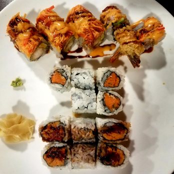 Firudo Asian Food - Maki combo with tiger roll, spicy tuna, and sweet potato roll - Asian Fusion Near Me - Syracuse, New York Firudo Asian Food - Maki combo with tiger roll, spicy tuna, and sweet potato roll - Asian Fusion Near Me - Syracuse, New York
