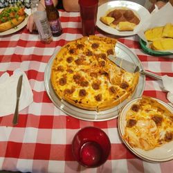 Napoli Pizza and Pasta - Meatball Pizza, Lasagna, Spaghetti, and Meatballs, and Breaded Chicken Sandwich