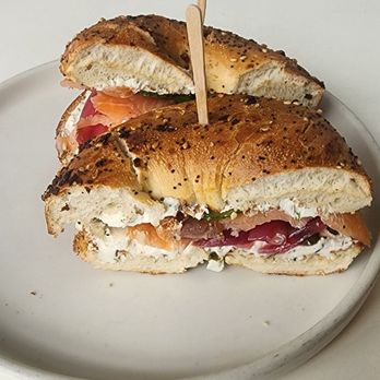 Communal Coffee - Salmon bagel - Cafes Near Me - Oceanside, California