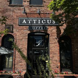 Atticus Coffee & Gifts - Back entrance to Atticus coffee shop