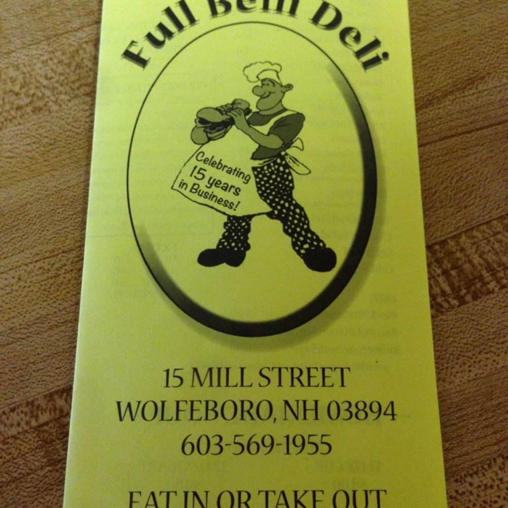 Full Belli Deli - Logo and take out menu - Delis Near Me - Wolfeboro, New Hampshire Full Belli Deli - Logo and take out menu - Delis Near Me - Wolfeboro, New Hampshire