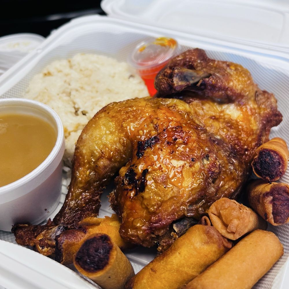 Savory Fried Chicken - 1/2 fried chicken, chicken lumpia, garlic rice & gravy - Filipino Near Me - Elk Grove, California Savory Fried Chicken - 1/2 fried chicken, chicken lumpia, garlic rice & gravy - Filipino Near Me - Elk Grove, California