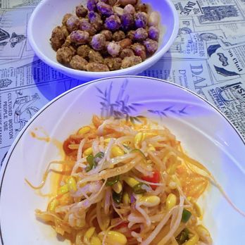 Bar Date Bar - two plates of food on a table - Chinese Near Me - Queens, New York Bar Date Bar - two plates of food on a table - Chinese Near Me - Queens, New York