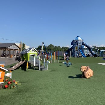 Ark Encounter - The playground has a couple of mini zip lines and shaded areas for the adults to sit - Museums Near Me - Williamstown, Kentucky