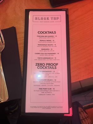 Menu photo 1 Black Tap Craft Burgers & Beer - SoHo New York, NY Menu photo 1 Black Tap Craft Burgers & Beer - SoHo New York, NY
