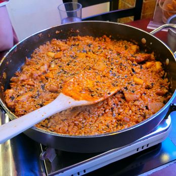 Hancook Cheese Dakgalbi - Have them add the fried rice at the end so good! - Korean Near Me - Toronto, Ontario Hancook Cheese Dakgalbi - Have them add the fried rice at the end so good! - Korean Near Me - Toronto, Ontario