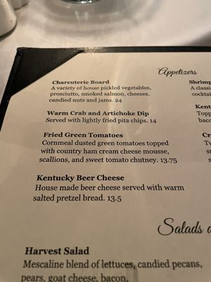 Menu photo 4 Tousey House Tavern Burlington, KY