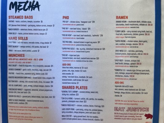 Menu photo 2 Mecha Noodle Bar Brookline, MA