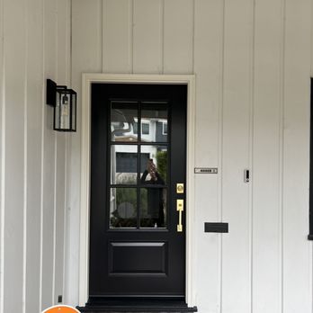 Extra Care Custom Painting - After: Sherwin Williams Tricorn Black Semi-Gloss - Painters Near Me - Encino , California Extra Care Custom Painting - After: Sherwin Williams Tricorn Black Semi-Gloss - Painters Near Me - Encino , California