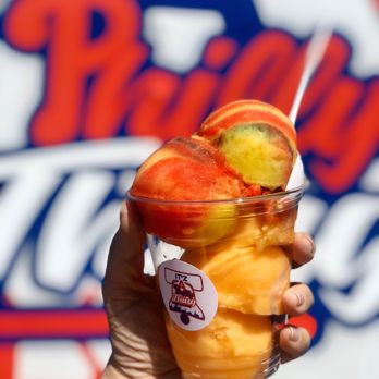 IT'Z A Philly Thing - Medium Size Water Ice (Rainbow Punch and Mango) - Food Trucks Near Me - Nashville, Tennessee IT'Z A Philly Thing - Medium Size Water Ice (Rainbow Punch and Mango) - Food Trucks Near Me - Nashville, Tennessee