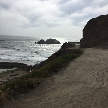 Sutro Baths - View from the trail at the bottom of the stairs - Beaches Near Me - San Francisco, California