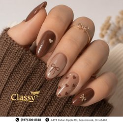Classy Nails & Spa - Fresh Nails For Cozy Days. Treat yourself to a look that feels warm, easy, and ready for autumn. Book your appointment now!