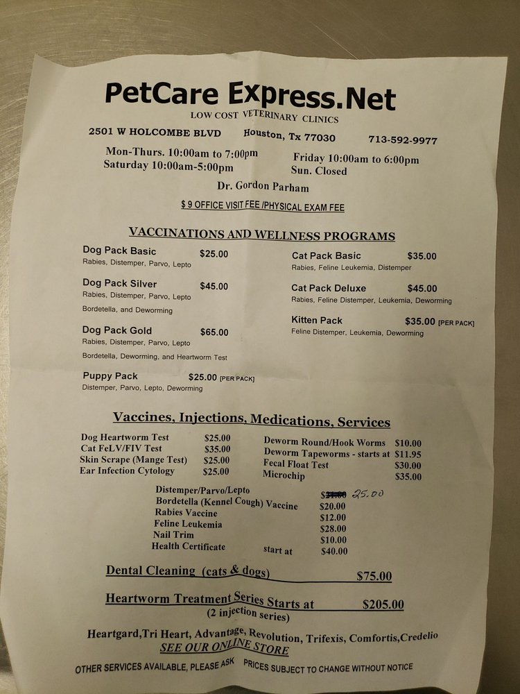 petcare express holcombe
