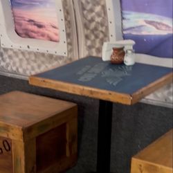 Flying Taco - Seating inside plane