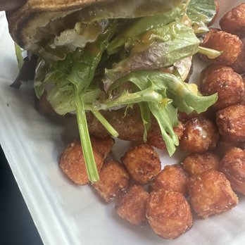 The Yard - Newark - Inside of The Walla Fried Breast Sandwich Combo - American Near Me - Newark, New Jersey