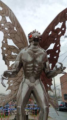Mothman Statue and Marker by null