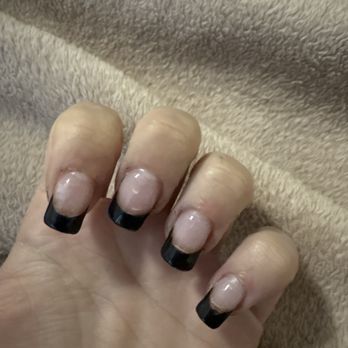 Nails Now - Badly done French - Nail Salons Near Me - Plano, Texas Nails Now - Badly done French - Nail Salons Near Me - Plano, Texas