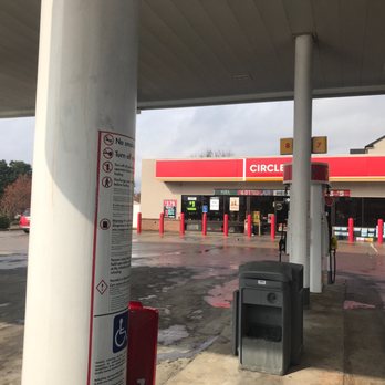Circle K - a gas station in the rain - Gas Stations Near Me - Bossier City, Louisiana