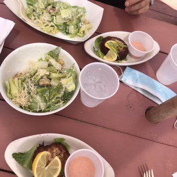 Butch's Lobster Shack - Very average taste of crab cake and Caesar salad - Seafood Near Me - Basalt, Colorado