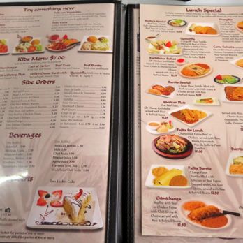 Casa Medina - the menu of a mexican restaurant - Mexican Near Me - Shenandoah, Texas