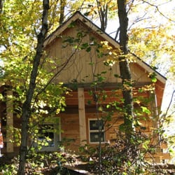 Clements Canoes Outdoor Center - Log Cabins on the ridge.
