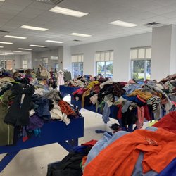 Goodwill Industries of Eastern NC - Wilmington - Clothing piled up