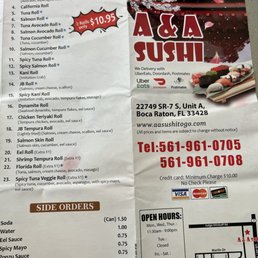 Menu as of 12/30/22