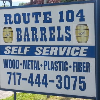 Route 104 Barrels - Sign - Hardware Stores Near Me - Liverpool, Pennsylvania Route 104 Barrels - Sign - Hardware Stores Near Me - Liverpool, Pennsylvania