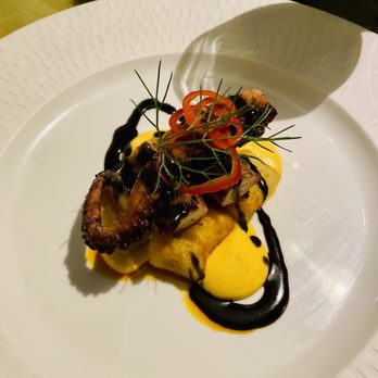 Allora - Octopus w/ gnocchi and a black ink balsamic reduction - Wine Bars Near Me - Sacramento, California Allora - Octopus w/ gnocchi and a black ink balsamic reduction - Wine Bars Near Me - Sacramento, California