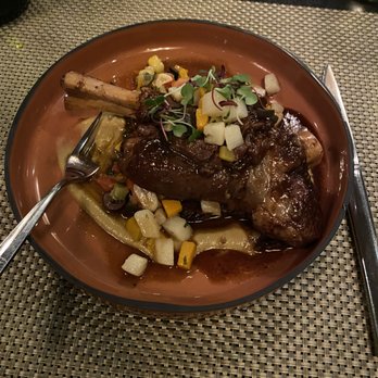 Bistronomic - Butcher's Cut of the Day ($37.95) - lamb shank with ratatouille vegetables - New American Near Me - Chicago, Illinois Bistronomic - Butcher's Cut of the Day ($37.95) - lamb shank with ratatouille vegetables - New American Near Me - Chicago, Illinois