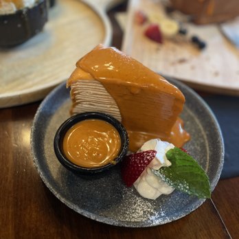 U :Dessert Story - Thai Tea Crepe Cake - Desserts Near Me - Berkeley, California