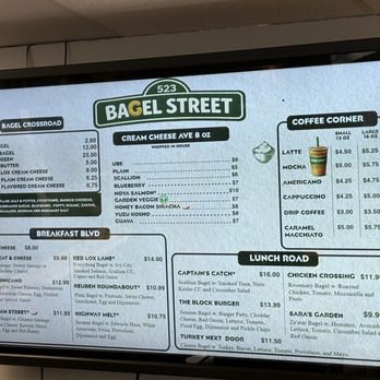 Bagel Street - Menu - Bagels Near Me - Vienna, Virginia Bagel Street - Menu - Bagels Near Me - Vienna, Virginia