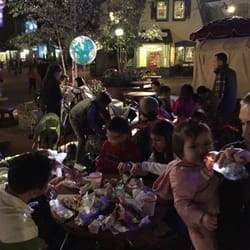 Turkey Leg Cart - The whole clan killing turkey legs at Disney