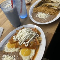 Red Breakfast Chilaquiles Asada quesadilla Red Breakfast Chilaquiles Asada quesadilla